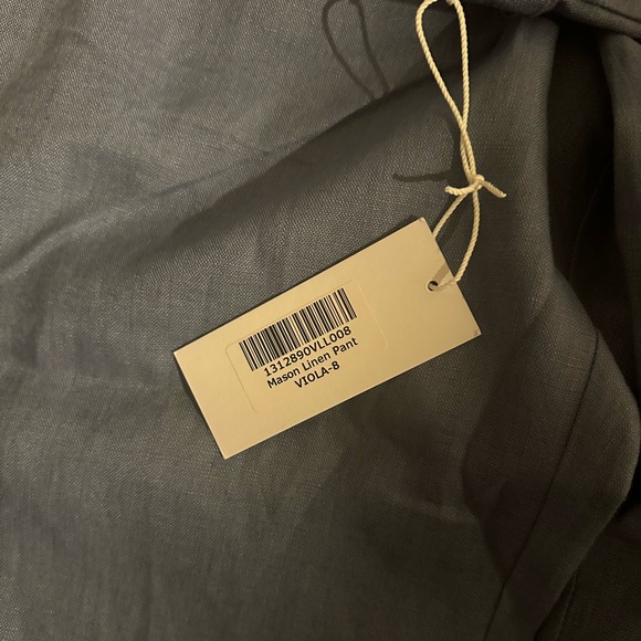 NWT Mason Linen Pants in Viola Size 8 - Picture 6 of 8